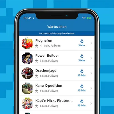 LEGOLAND App Landingpage Wartezeiten