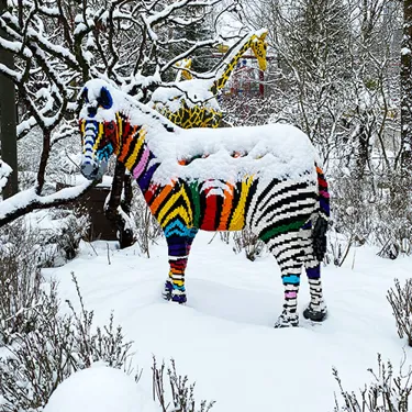 LEGOLAND Zebra im Schnee