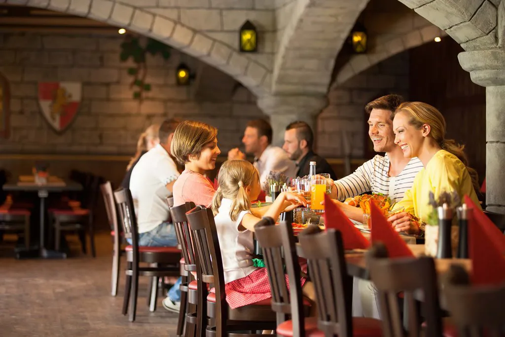 Guests at LEGOLAND Holiday Village restaurant Round Table