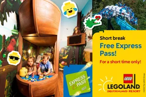 Été : nuitée + Pass Express dans un château fort ou sur l'île aux pirates - Village de vacances LEGOLAND®