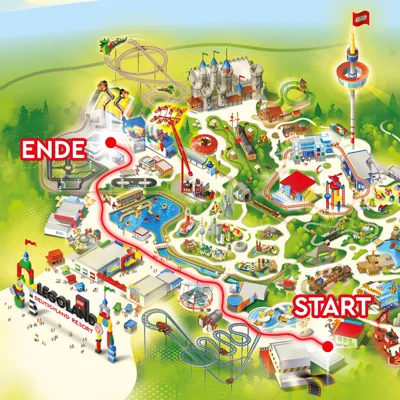 Parkplan mit LEGOLAND Parade Strecke