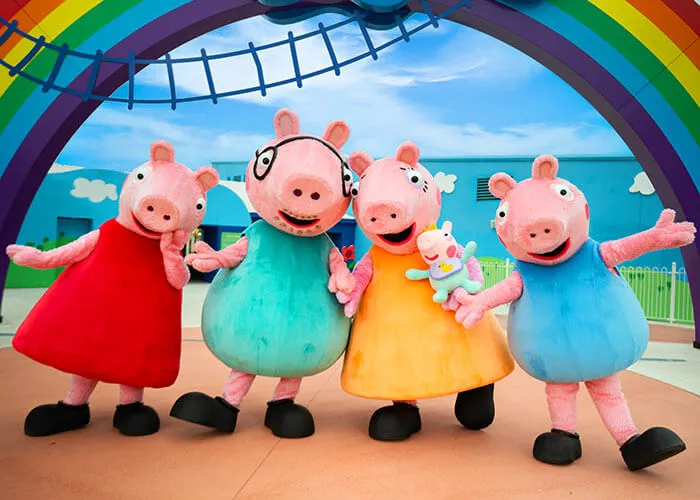 PEPPA PIG Park v Günzburgu s prasečí rodinou a mládětem