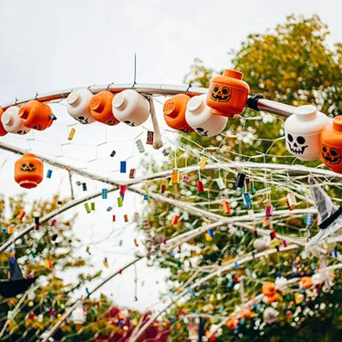 LEGO Kürbis-Köpfe an Halloween im LEGOLAND Deutschland