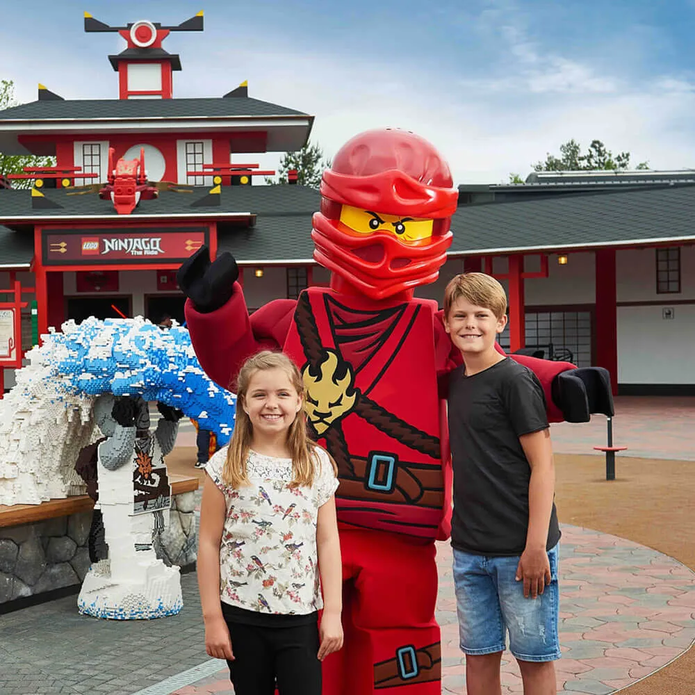 LEGOLAND NINJAGO World s Kaiem a dvěma dětmi
