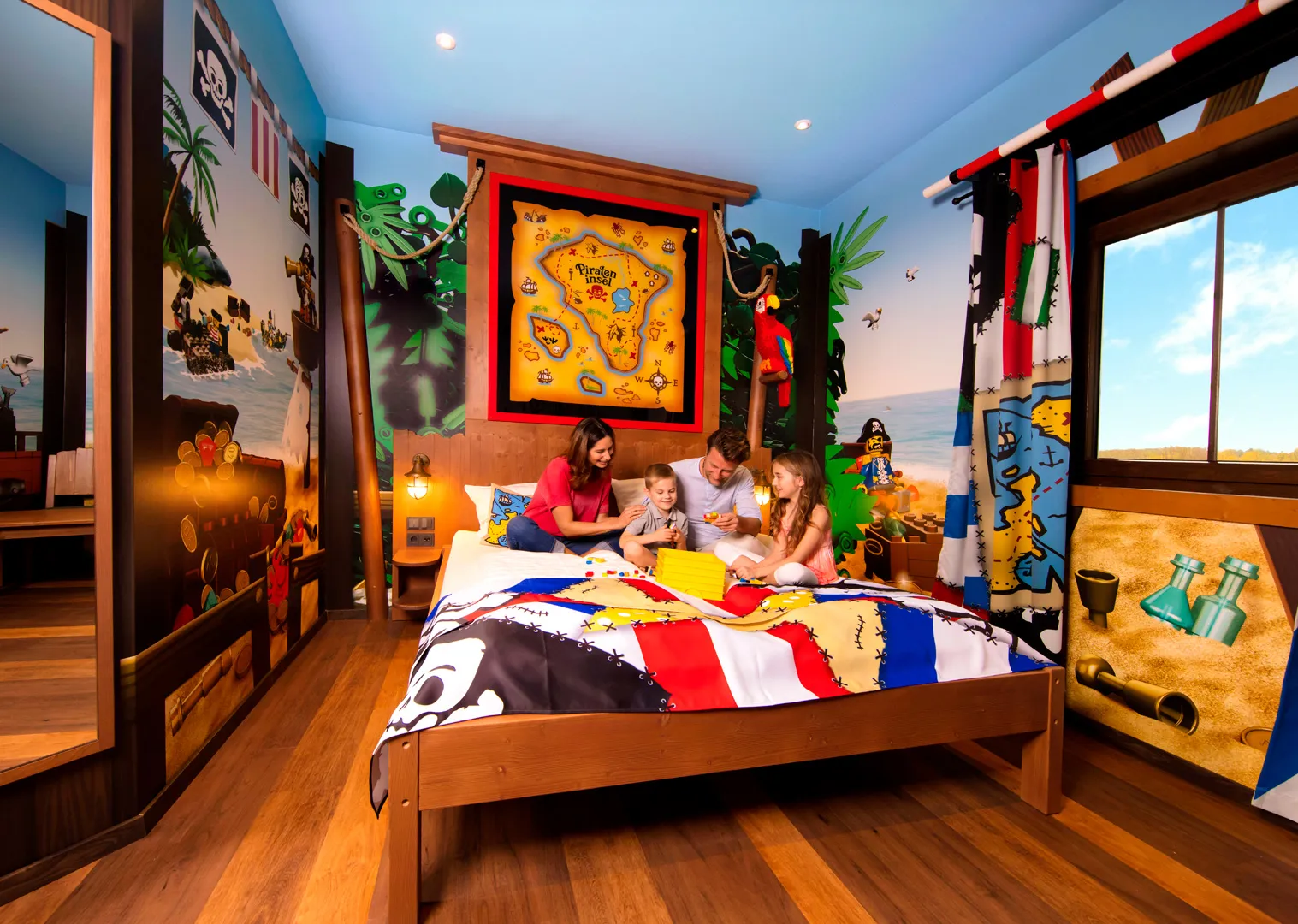 LEGOLAND Pirátský ostrov Hotel Pokoje