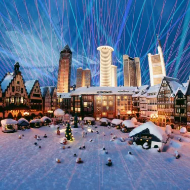 Spettacolo laser invernale di LEGOLAND